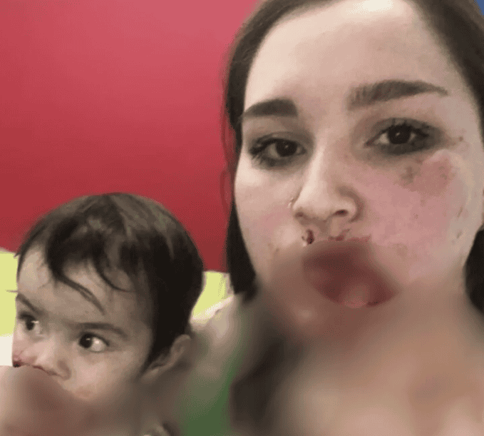  La imagen que subió la víctima a sus redes. 