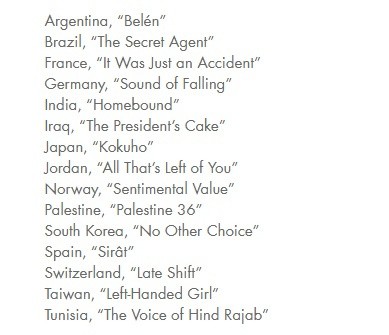 &nbsp;Fuente: press.oscars.org