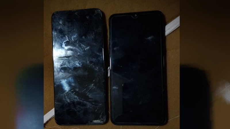 &nbsp;Los teléfonos que estaban en el colchón de Serjal.