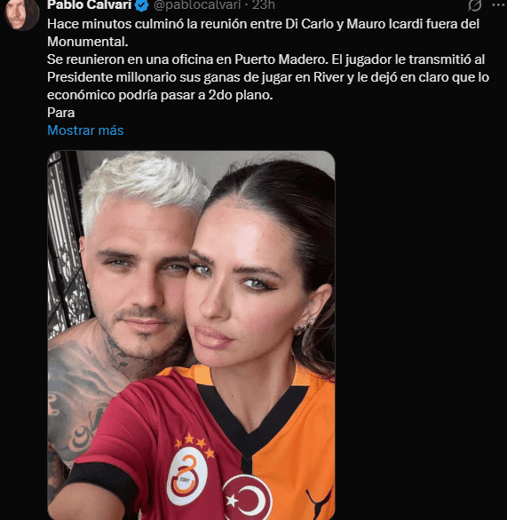 &nbsp;El mensaje que escribió el periodista sobre el futuro profesional de Icardi.
