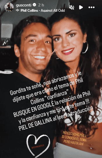 &nbsp;La publicación del actor para recordar a su amiga (Instagram)