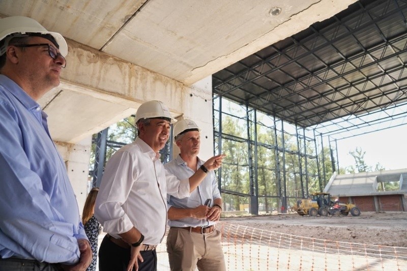 &nbsp;El intendente visitó durante la semana las obras del Estado Arena en el predio ferial (Foto: Alan Monzón)
