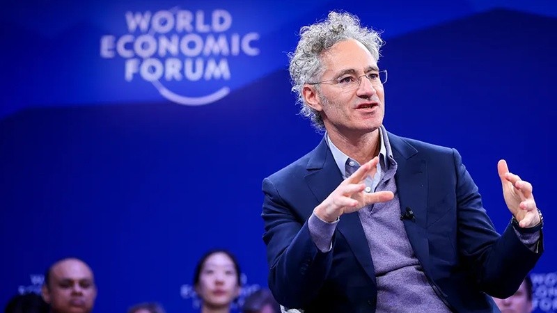 &nbsp;Alex Karp, CEO de Palantir, una de las voces más duras de Davos.