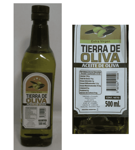 El producto con numeración apócrifa.