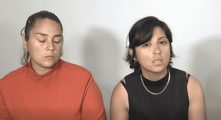 &nbsp;Luciana junto con la madre de Jeremías Monzón.