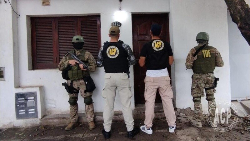 La detención de Pitu García, en Villa Gobernador Gálvez.