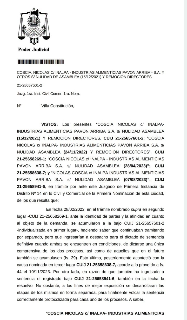 . La resolución con el duro revés contra Coscia&nbsp;
