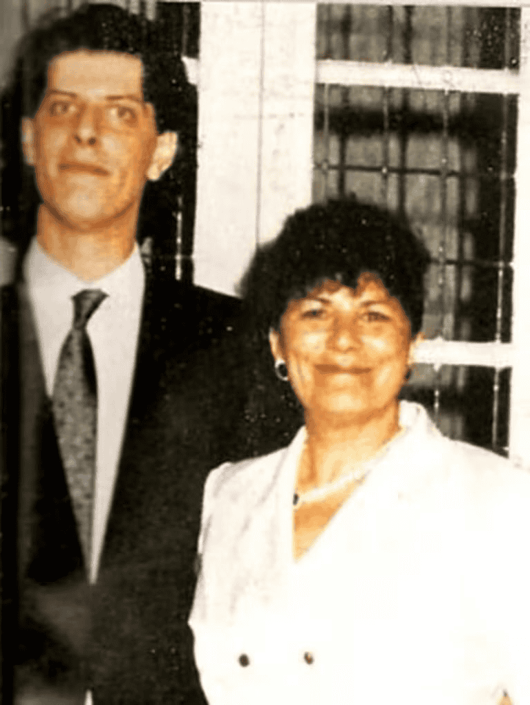 Mario Pergolini junto a su madre, Beatriz, años atrás.&nbsp;