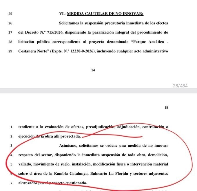 &nbsp;El pedido que hizo Monteverde a la Justicia: parar todas las obras, no solo el Parque