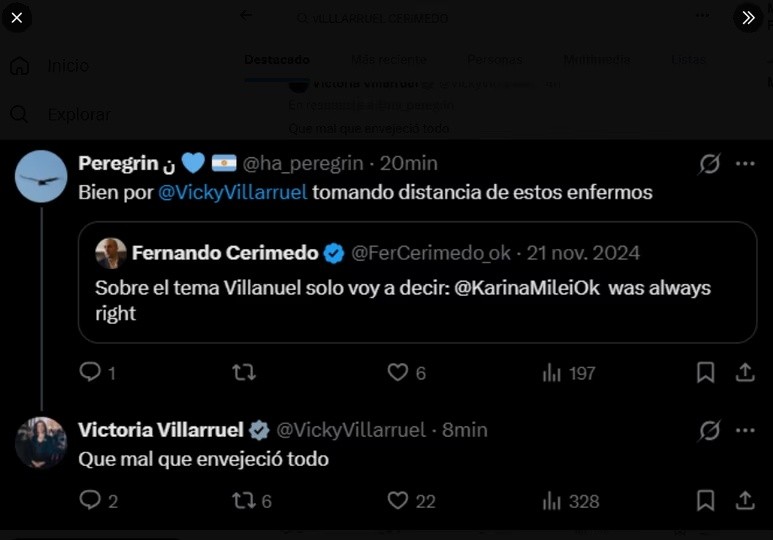 El posteo de X.&nbsp;